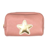Necessaire M Estrela em Couro Personalizada